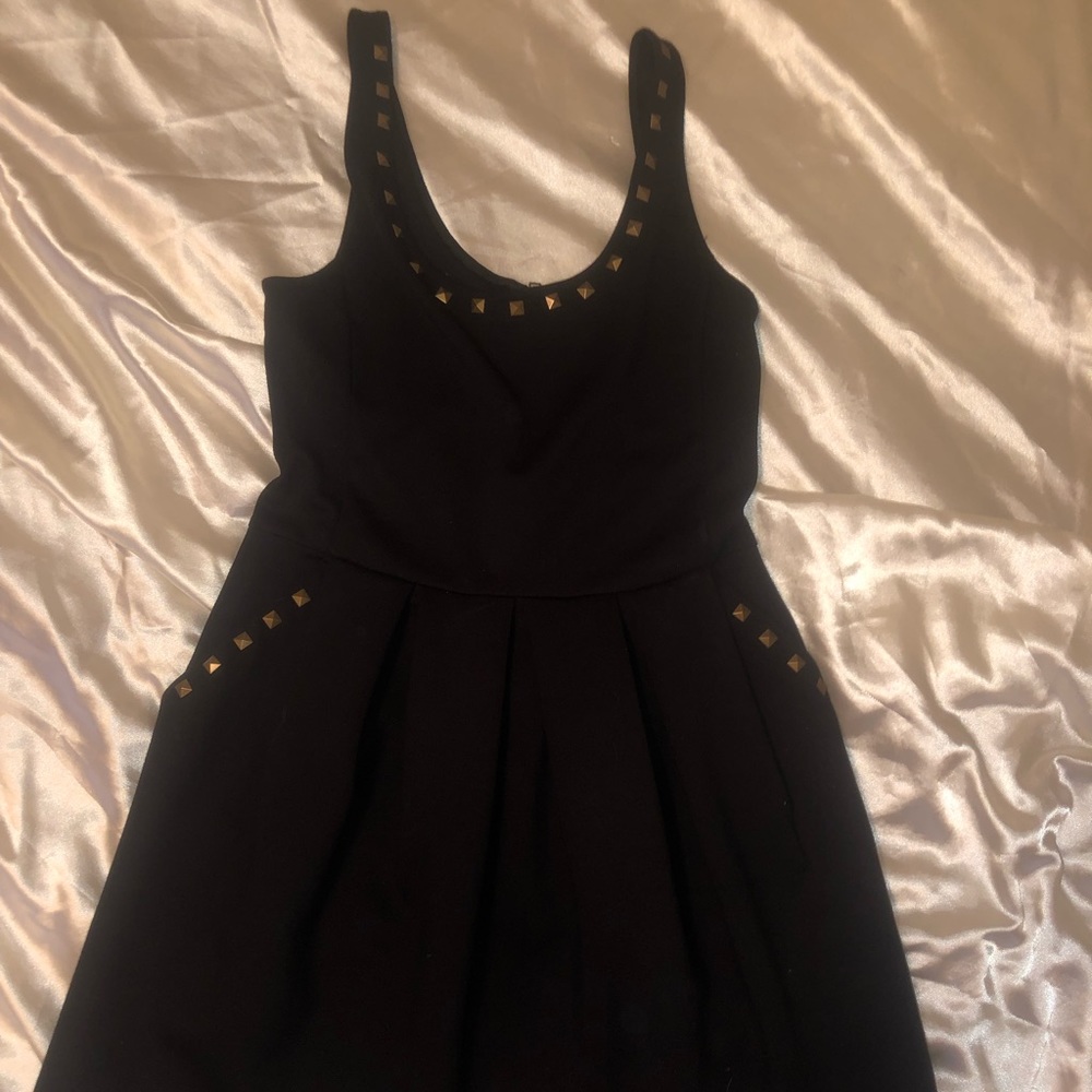Black studded dress
